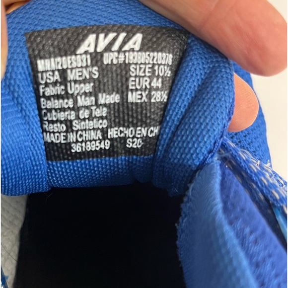 Avia Men's Vaughn Athletic Blue Lace Up Shoes Size 10.5 - Picture 9 of 13